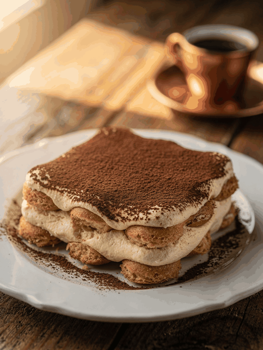 Traditional Italian tiramisu
